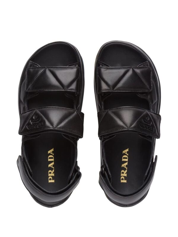 Prada logo-strap chunky sandals - Image 4