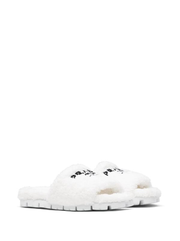 Prada  logo-embroidered slippers - Image 2