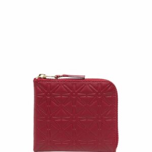 Comme Des Garçons Wallet  embossed zipped wallet