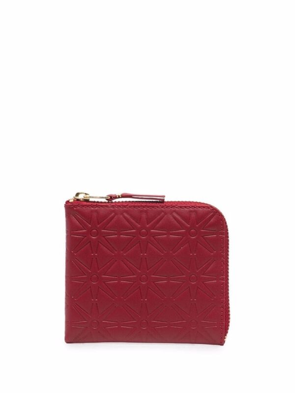 Comme Des Garçons Wallet  embossed zipped wallet