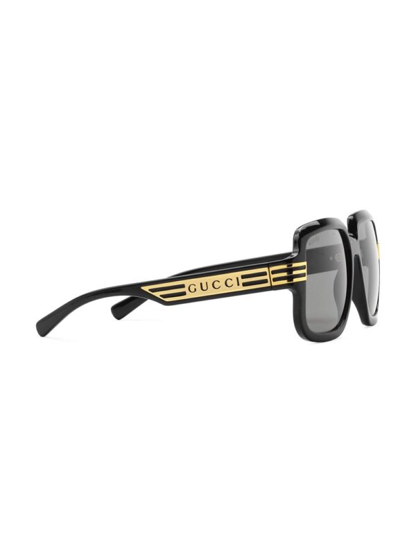 Gucci Eyewear logo print oversized-frame sunglasses - Image 2