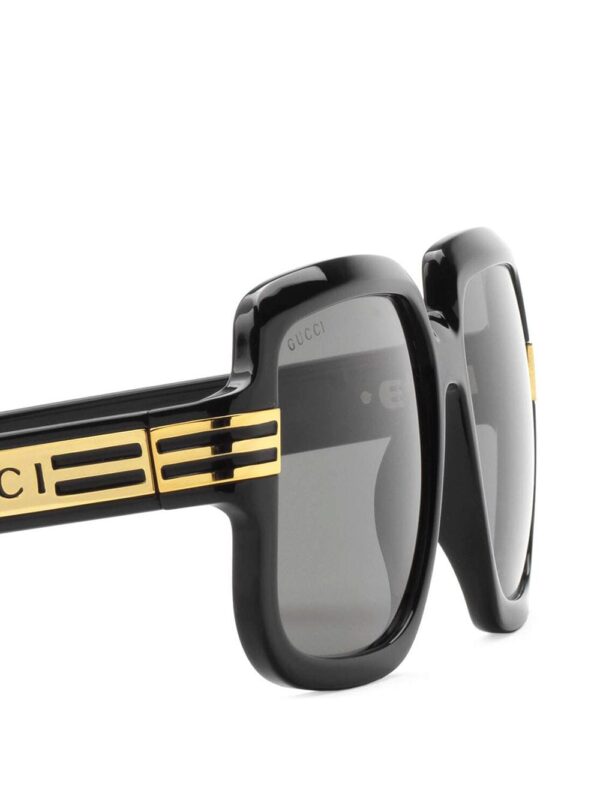 Gucci Eyewear logo print oversized-frame sunglasses - Image 3