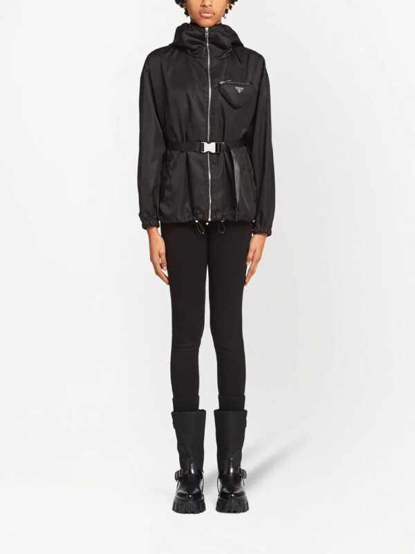 Prada  Re-Nylon pouch-detail hooded jacket - Image 2
