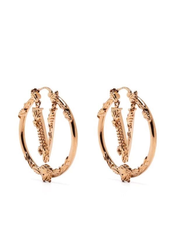Versace  Virtus hoop earrings