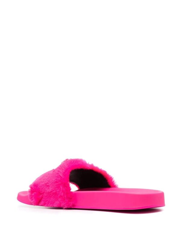 Versace  La Medusa faux fur slides - Image 3
