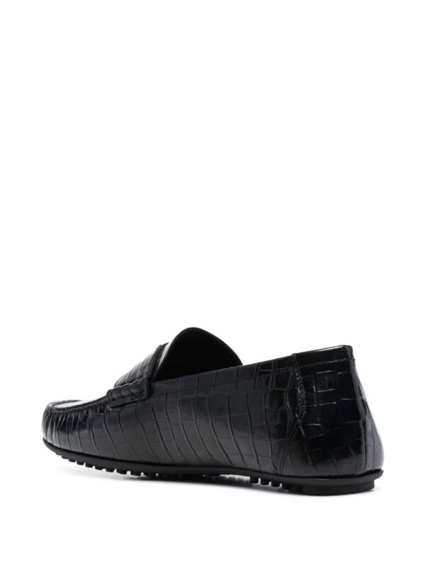 Versace  La Medusa leather loafers - Image 3