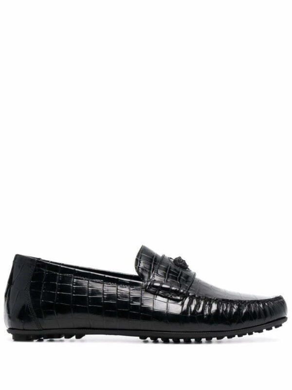 Versace  La Medusa leather loafers