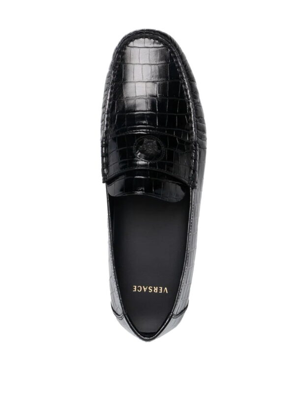 Versace  La Medusa leather loafers - Image 4