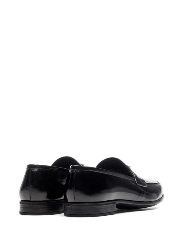 Prada  triangle-logo brushed loafers - Image 3