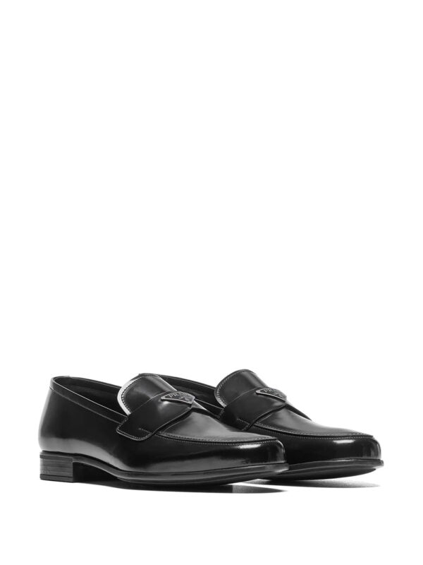 Prada  triangle-logo brushed loafers - Image 2