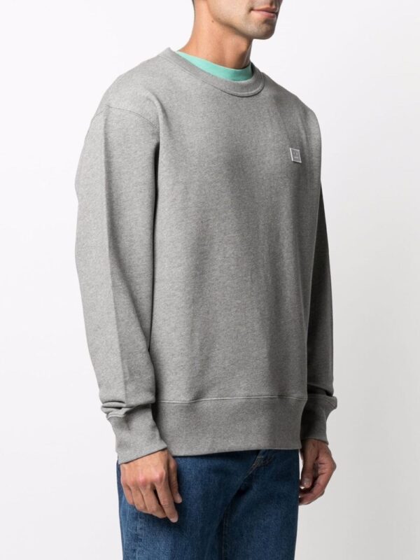 Acne Studios face-patch crew neck sweatshirt - Image 4