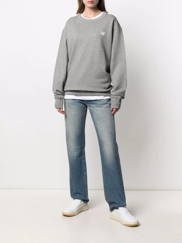 Acne Studios  face-patch crew neck sweatshirt - Image 3