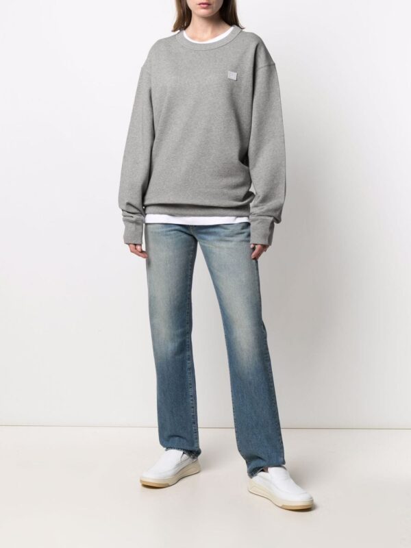 Acne Studios face-patch crew neck sweatshirt - Image 3