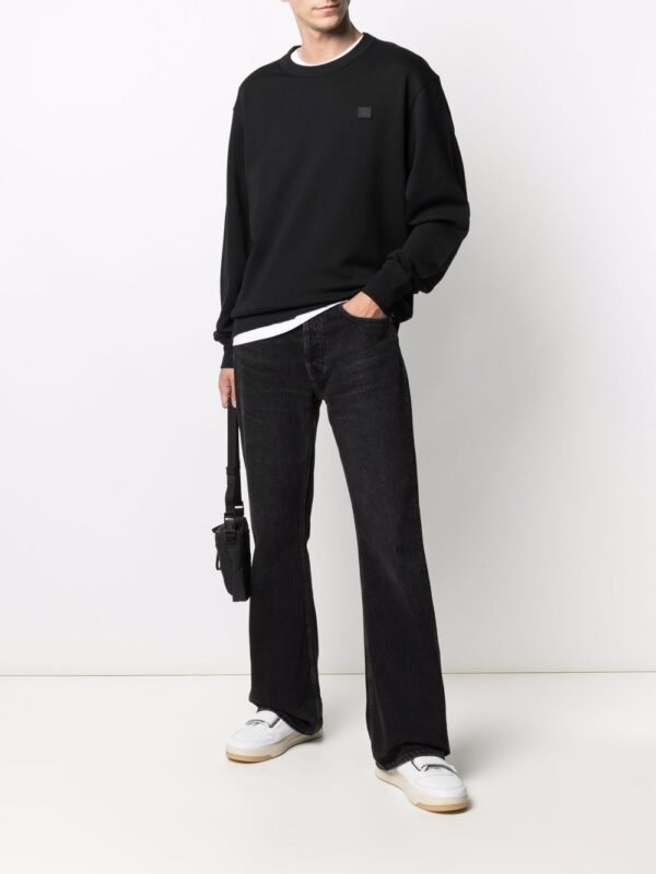 Acne Studios face-patch crew neck sweatshirt - Image 2