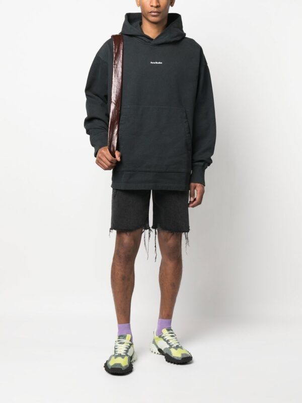 Acne Studios logo-print oversized hoodie - Image 2