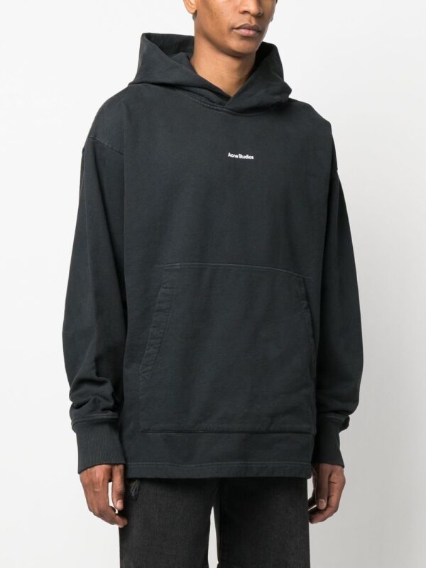 Acne Studios logo-print oversized hoodie - Image 3