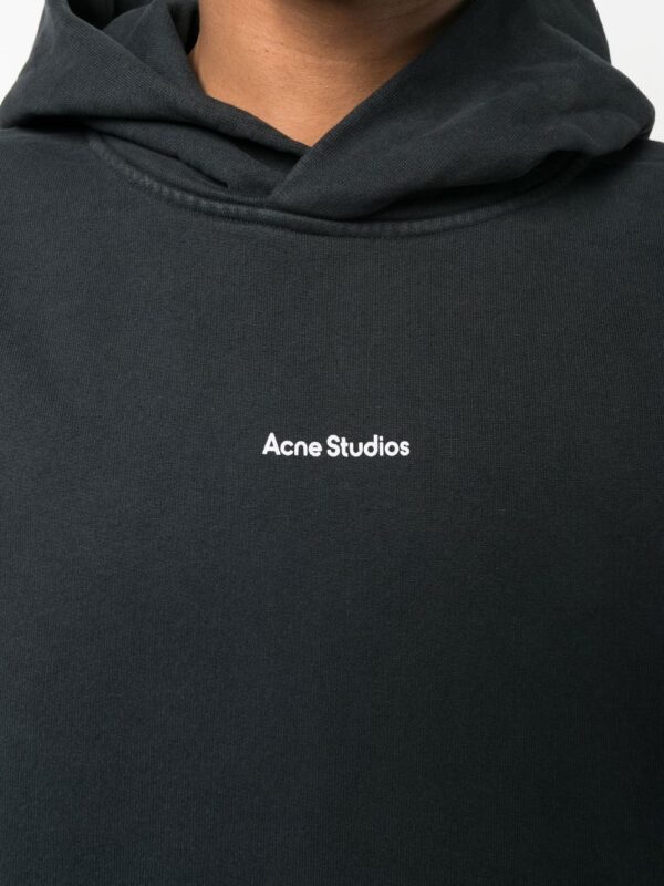 Acne Studios logo-print oversized hoodie - Image 5