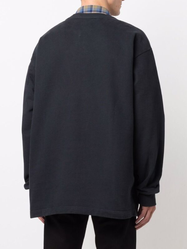 Acne Studios logo-print cotton sweatshirt - Image 4