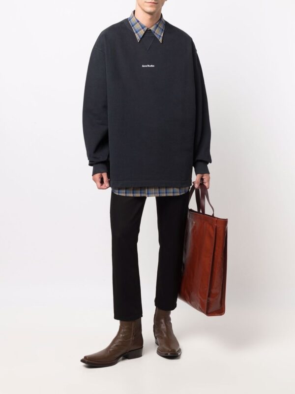 Acne Studios logo-print cotton sweatshirt - Image 2