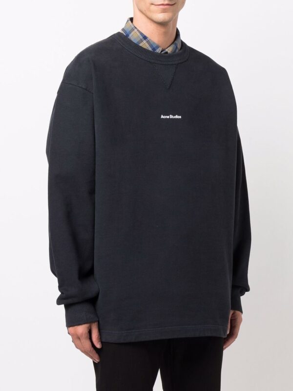Acne Studios logo-print cotton sweatshirt - Image 3