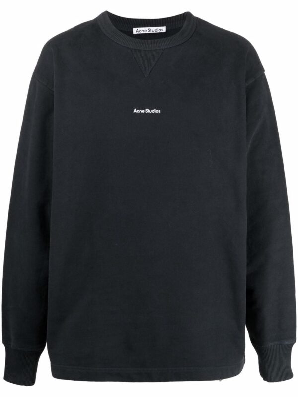 Acne Studios logo-print cotton sweatshirt
