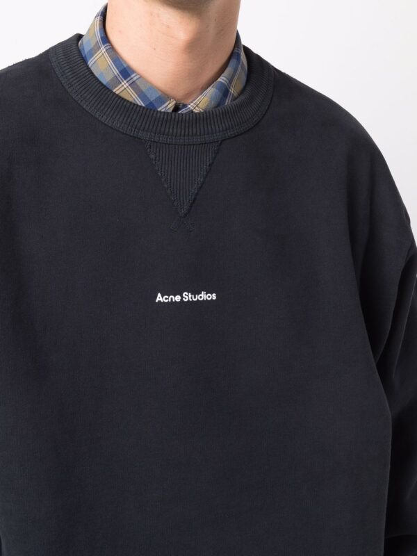 Acne Studios logo-print cotton sweatshirt - Image 5