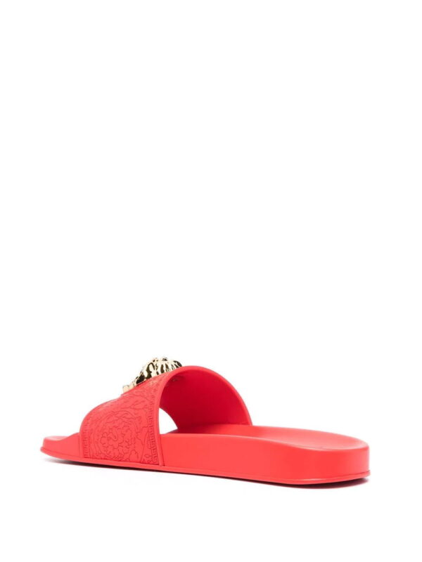 Versace  Medusa-head plaque open-toe slides - Image 3