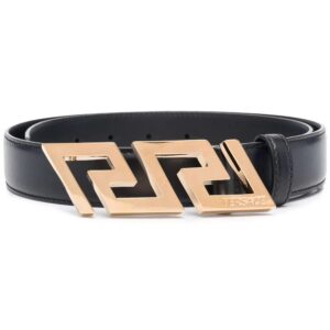 Versace Greca Key engraved buckle belt
