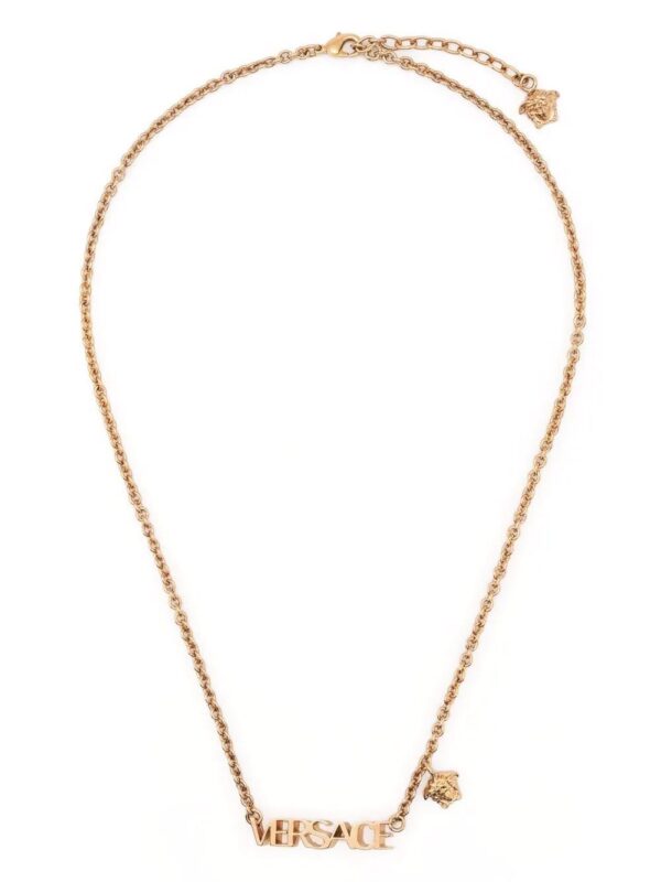 Versace  logo-plaque necklace
