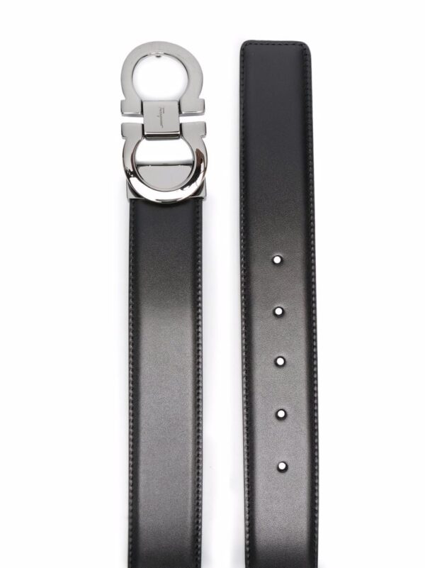 Ferragamo Gancini buckle leather belt - Image 2