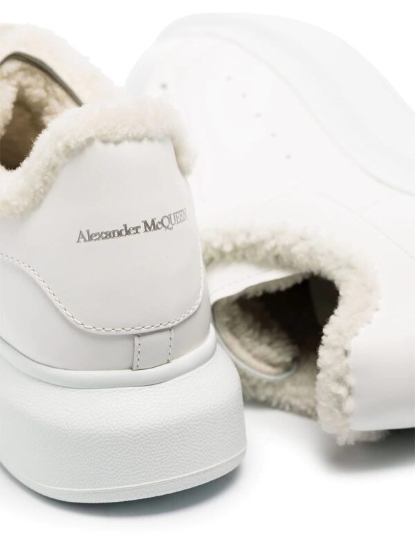 Alexander McQueen  Oversized shearling-lining sneakers - Image 2