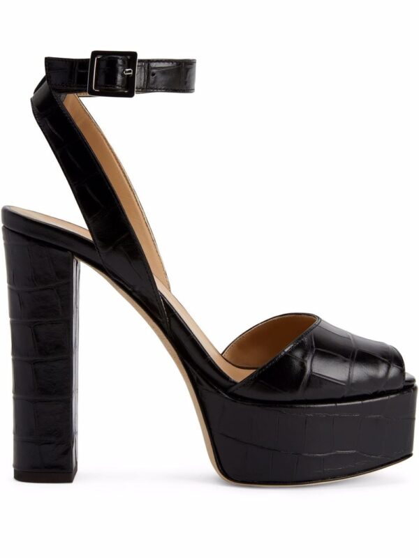 Giuseppe Zanotti  Betty crocodile-effect platform sandals