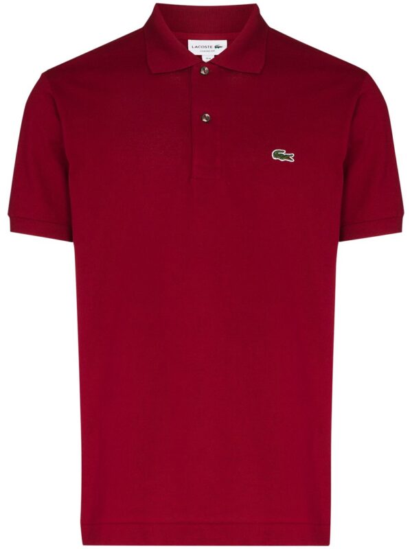 Lacoste logo-embroidered short-sleeve polo shirt