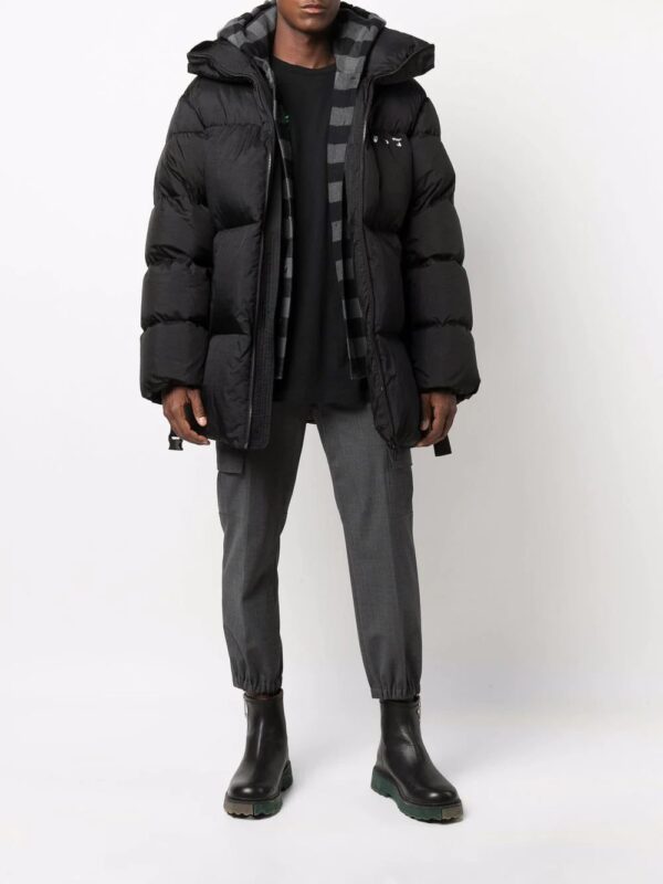 Off-White  Hands Off belted puffer down jacket - Image 2