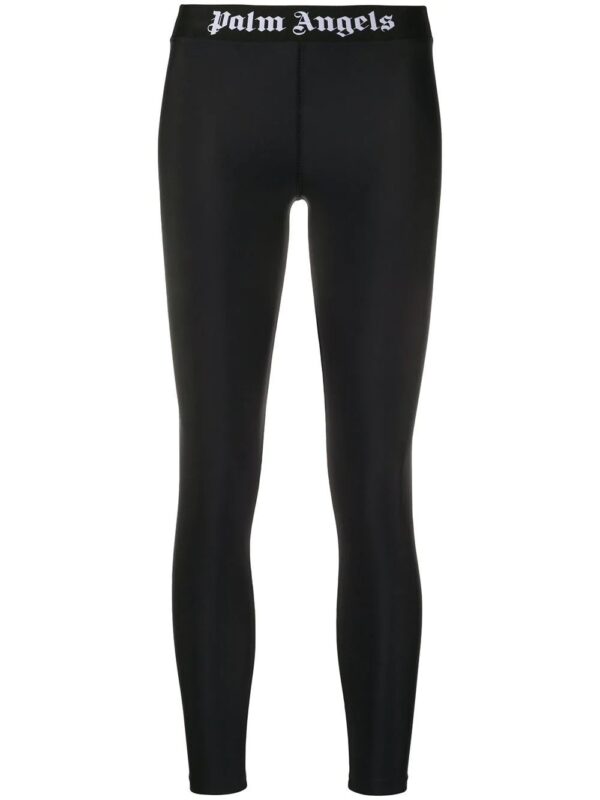 Palm Angels  logo-waistband cropped legging