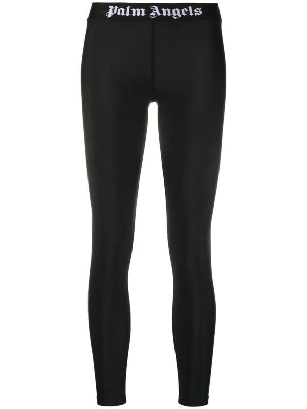 Palm Angels  logo-waistband cropped legging