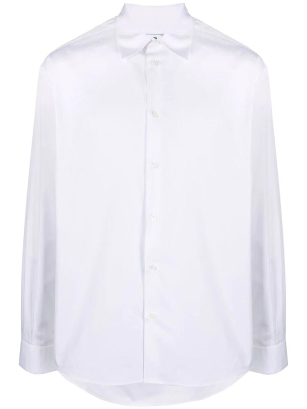 Off-White  text-print long-sleeve shirt