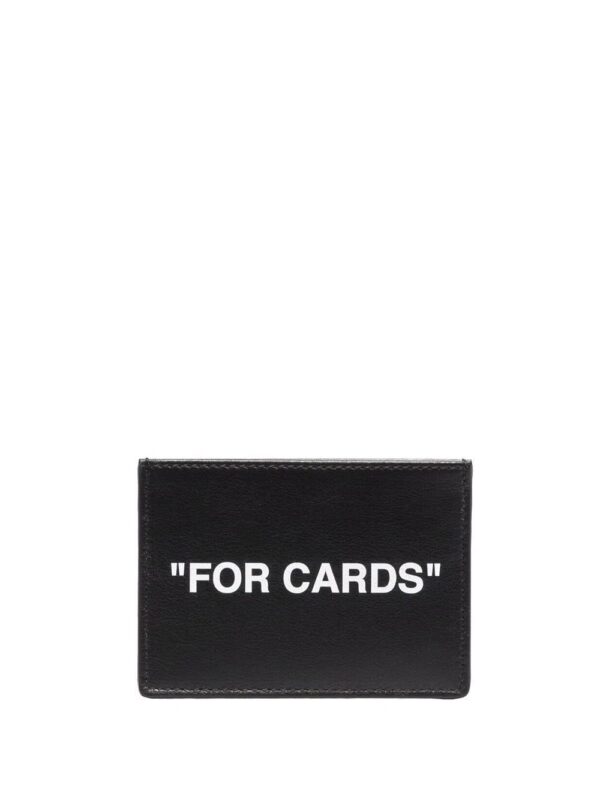 Off-White  "For Cards" quote cardholder