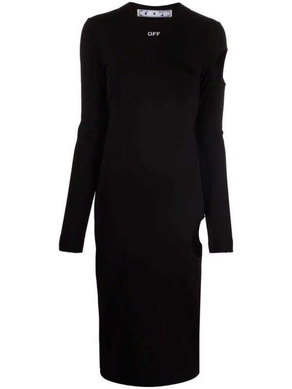 Off-White  Meteor logo knitted dress