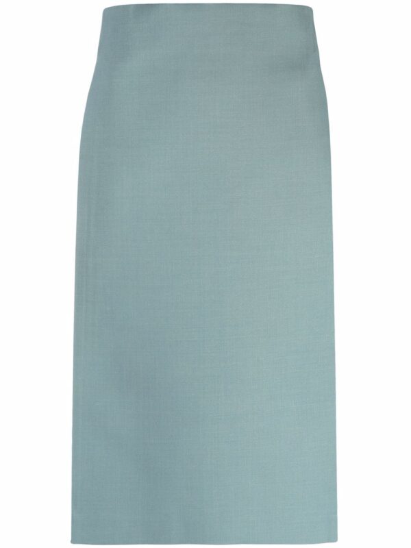 Off-White  Cardbox mid-length pencil skirt