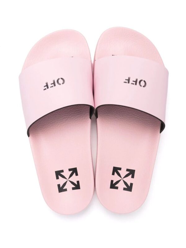 Off-White  logo print flat slides - Image 4