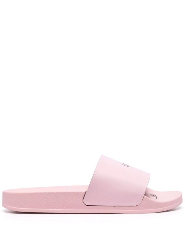 Off-White  logo print flat slides