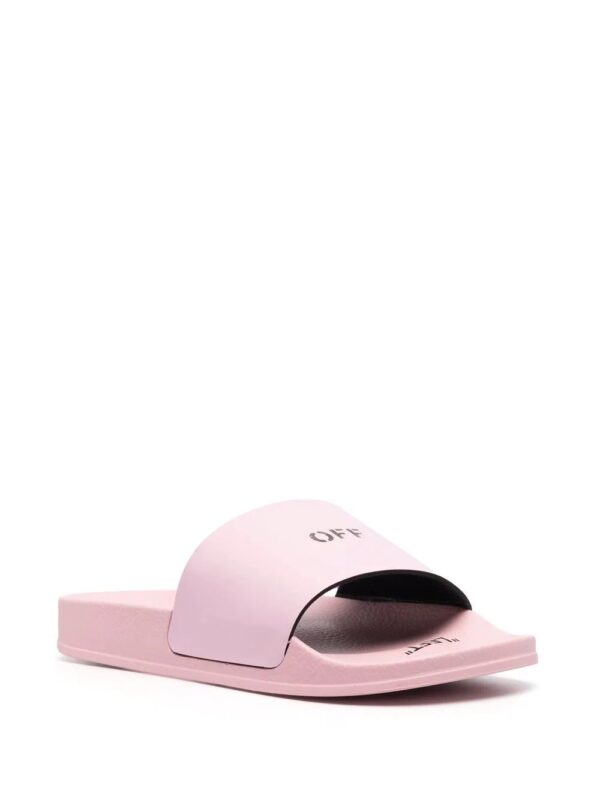 Off-White  logo print flat slides - Image 2