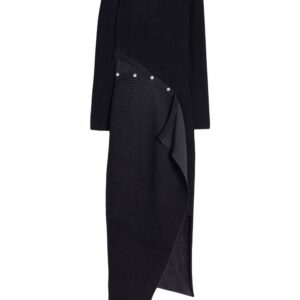 Off-White  ribbed-knit asymmetric dress