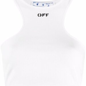 Off-White ribbed logo-print vest