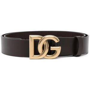 Dolce & Gabbana  logo-buckle leather belt