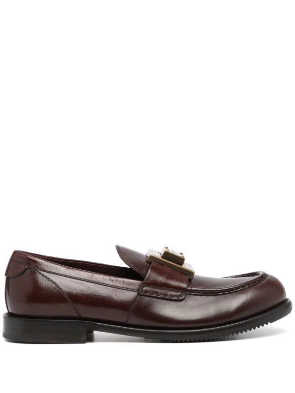 Dolce & Gabbana  logo-plaque leather loafers