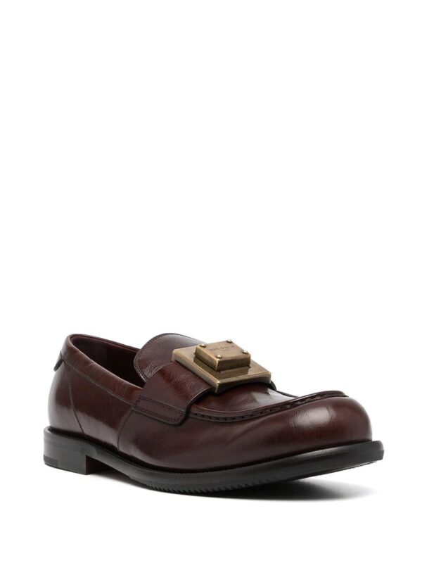 Dolce & Gabbana  logo-plaque leather loafers - Image 2