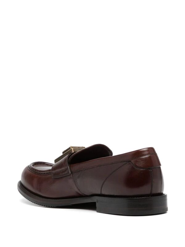 Dolce & Gabbana  logo-plaque leather loafers - Image 3