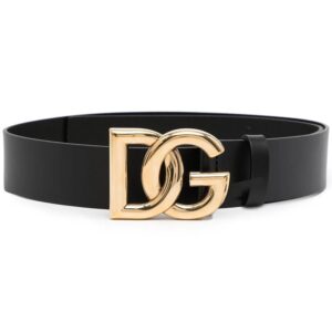 Dolce & Gabbana  logo-plaque leather belt